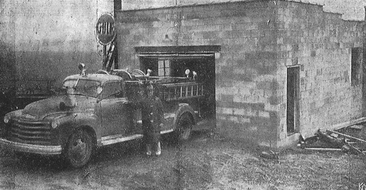 Vintage Photo of First Fire Truck